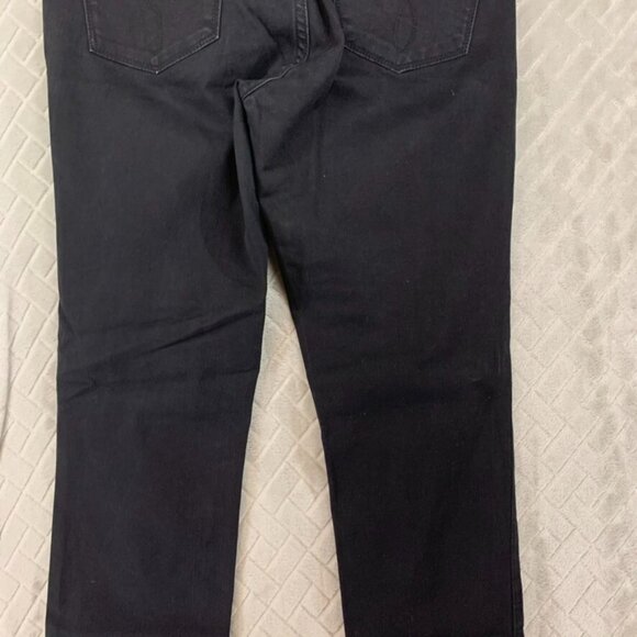 Calvin Klein Womans 28 Denim Jeans Black Ultimate Skinny Mid Rise Stretch Grunge - Picture 13 of 15